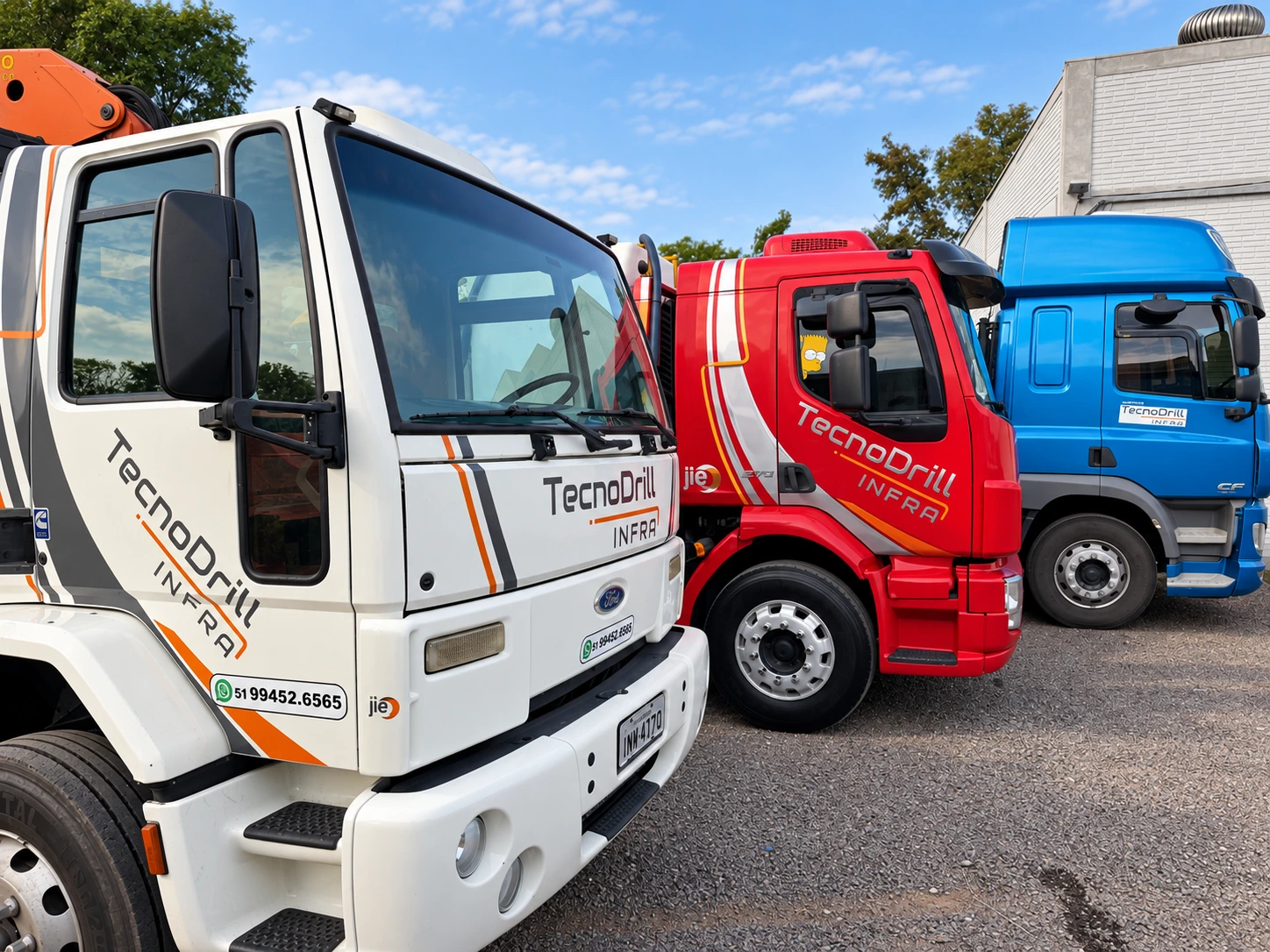 Frota de caminhões Tecnodrill